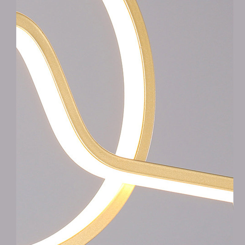 2 Light Geometric Island Lighting Modern Chandelier Metal Island Light Fixture