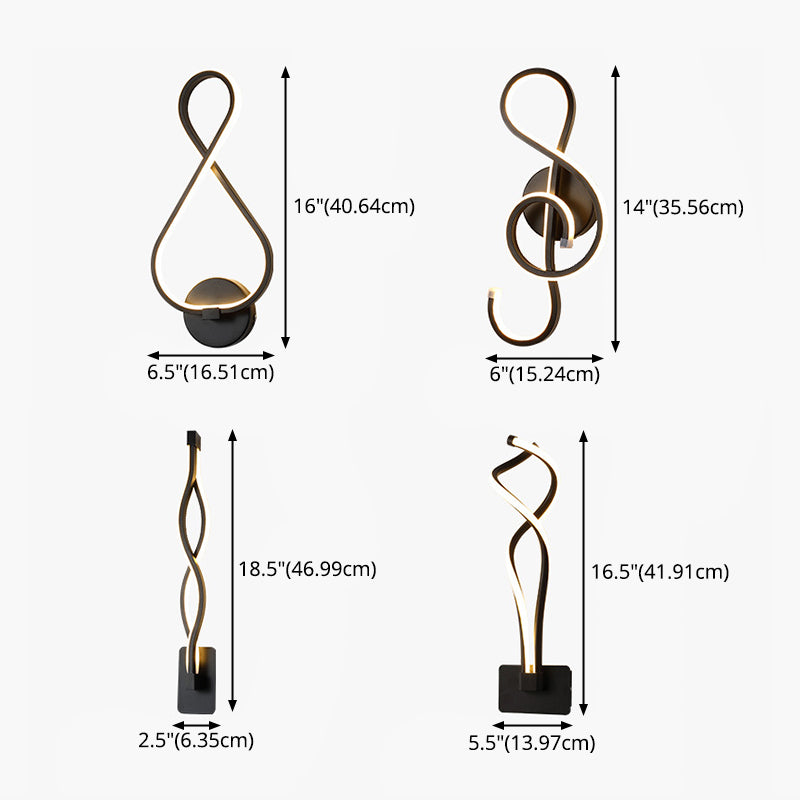 Modern Minimalist LED Wall Light Aluminium Linear Wall Lamp with Silicone Shade