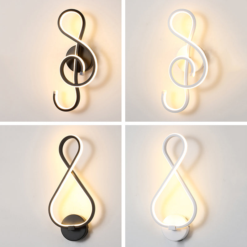 Modern Minimalist LED Wall Light Aluminium Linear Wall Lamp with Silicone Shade