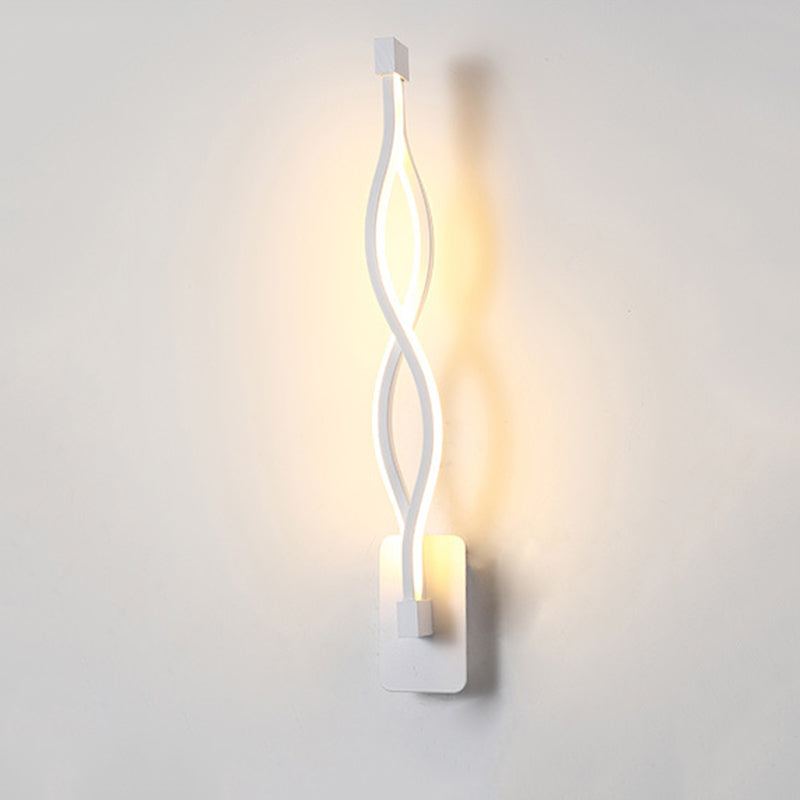 Modern Minimalist LED Wall Light Aluminium Linear Wall Lamp with Silicone Shade