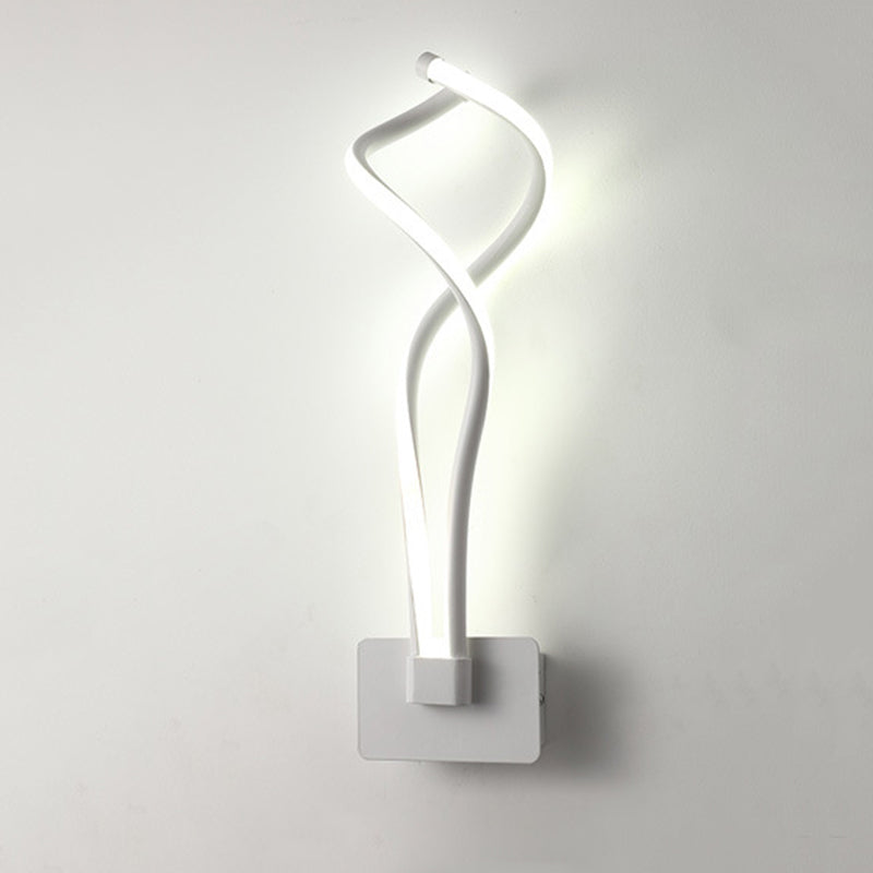 Modern Minimalist LED Wall Light Aluminium Linear Wall Lamp with Silicone Shade