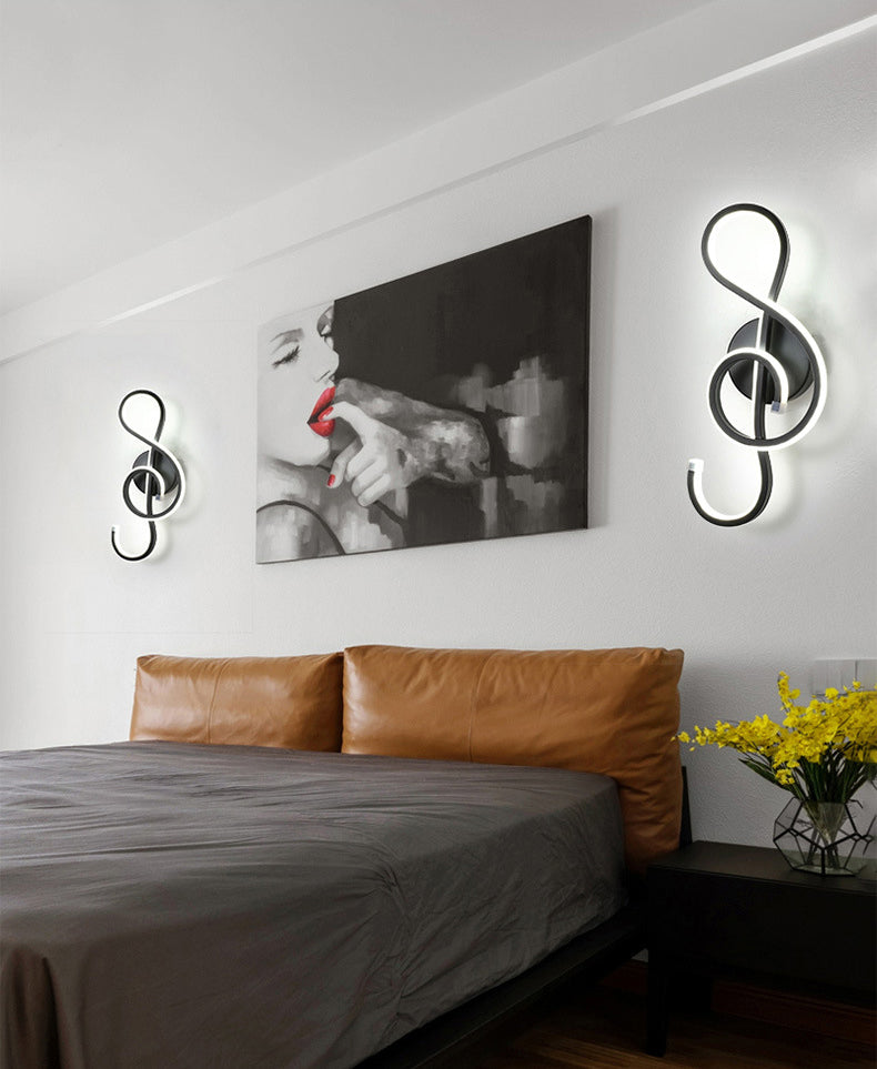 Modern Minimalist LED Wall Light Aluminium Linear Wall Lamp with Silicone Shade