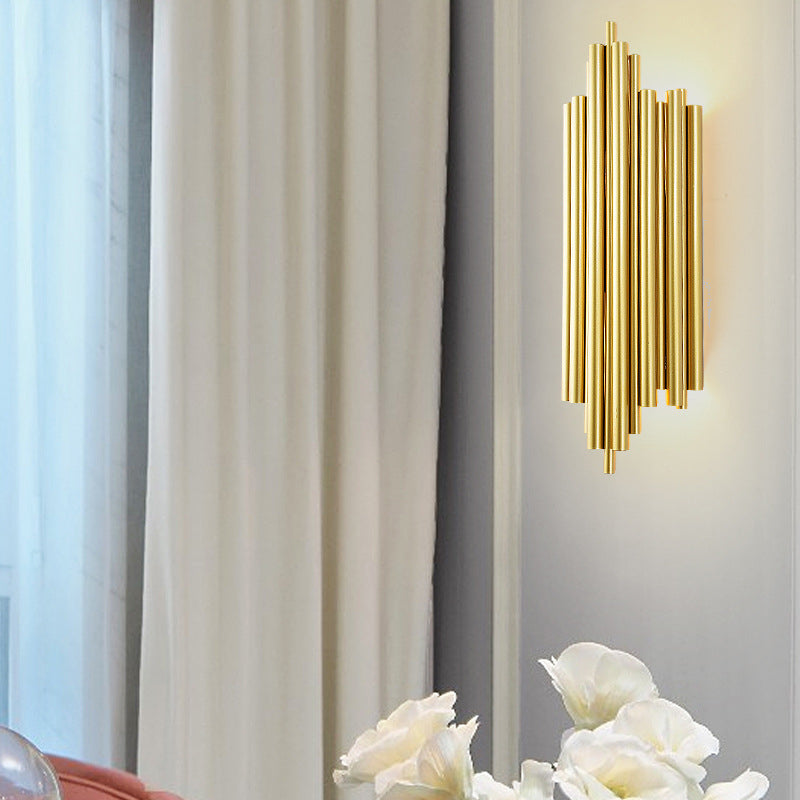 Contemporary Metal 1-Light Wall Mount Lamp Linear Wall Sconce for Bedroom