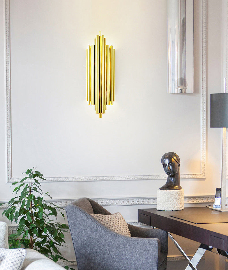 Contemporary Metal 1-Light Wall Mount Lamp Linear Wall Sconce for Bedroom