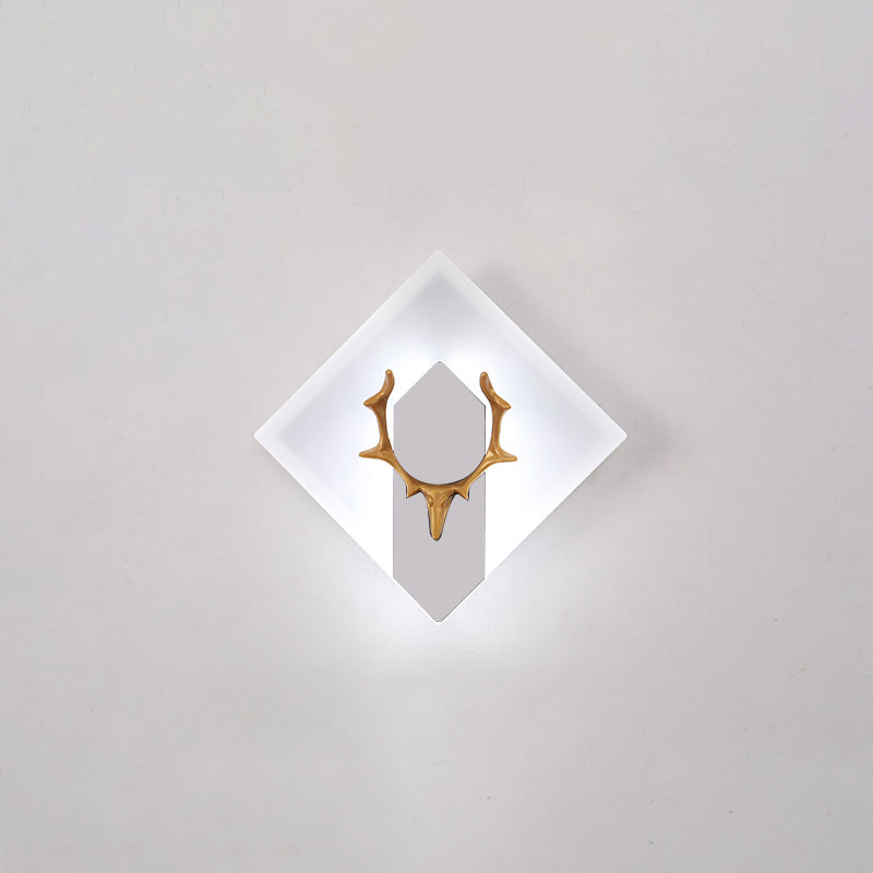 Antlers in alluminio Light Minimalismo Minimalismo a 1 luce Sconce per soggiorno