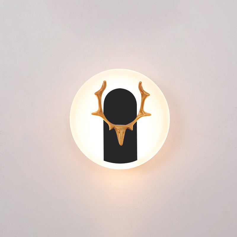 Antlers in alluminio Light Minimalismo Minimalismo a 1 luce Sconce per soggiorno