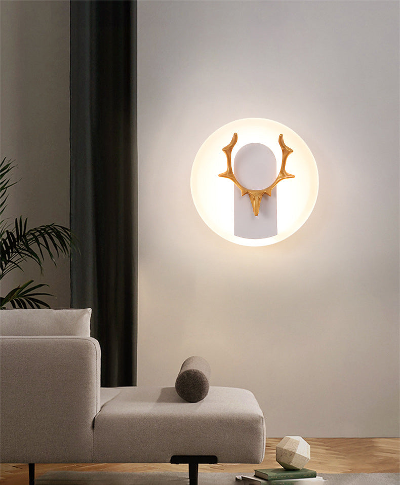 Antlers in alluminio Light Minimalismo Minimalismo a 1 luce Sconce per soggiorno