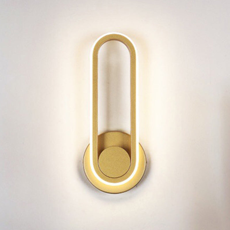 Iluminación moderna de pared ajustable de metal de 1 luces para el dormitorio para el dormitorio