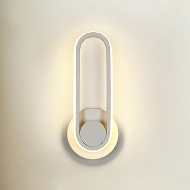 Iluminación moderna de pared ajustable de metal de 1 luces para el dormitorio para el dormitorio