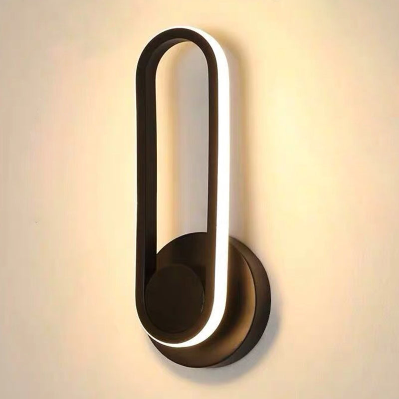 Iluminación moderna de pared ajustable de metal de 1 luces para el dormitorio para el dormitorio