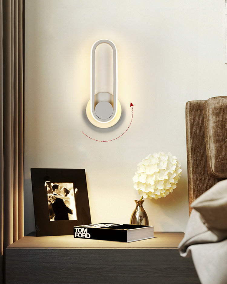Iluminación moderna de pared ajustable de metal de 1 luces para el dormitorio para el dormitorio