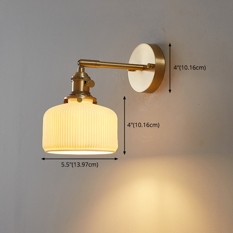 1-Lichtschale Wandleuchte moderne einfache Style-Glas-Wandbeleuchtung in Gold