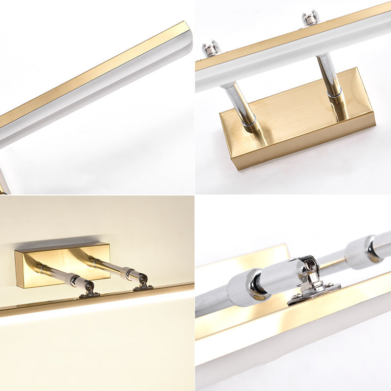 Metal linear Shade Swing Arm Wall Lights Modern 1 Head Wall Mount Fixture