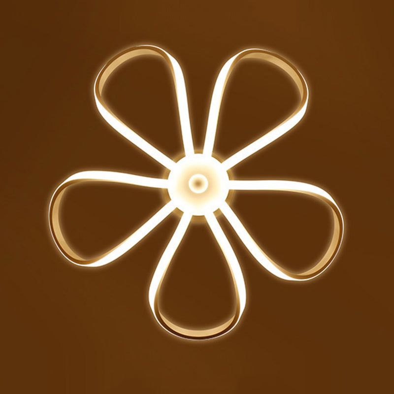 Acrylic White LED Hanging Lamp in Modern Simplicity Aluminium Linear Pendant Light for Dining Room