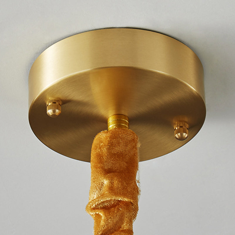 Contemporary Copper Ceiling Pendant Light Metal Hanging Pendant Light for Living Room