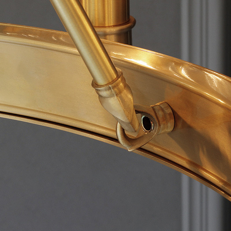 Traditional Copper Pendant Light Sputnik Cylinder Ceiling Light for Living Room