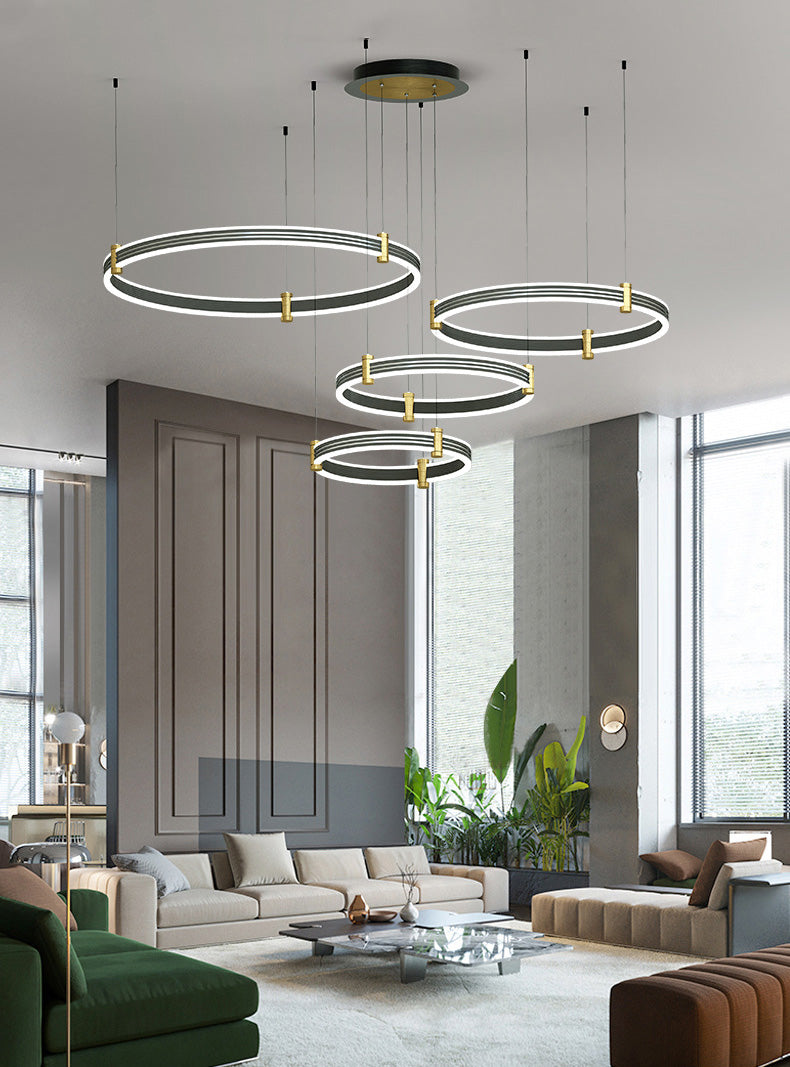 Multi-Tier Chandelier Light Fixture Modern Simplicity Acrylic Pendant Lighting for Restaurant