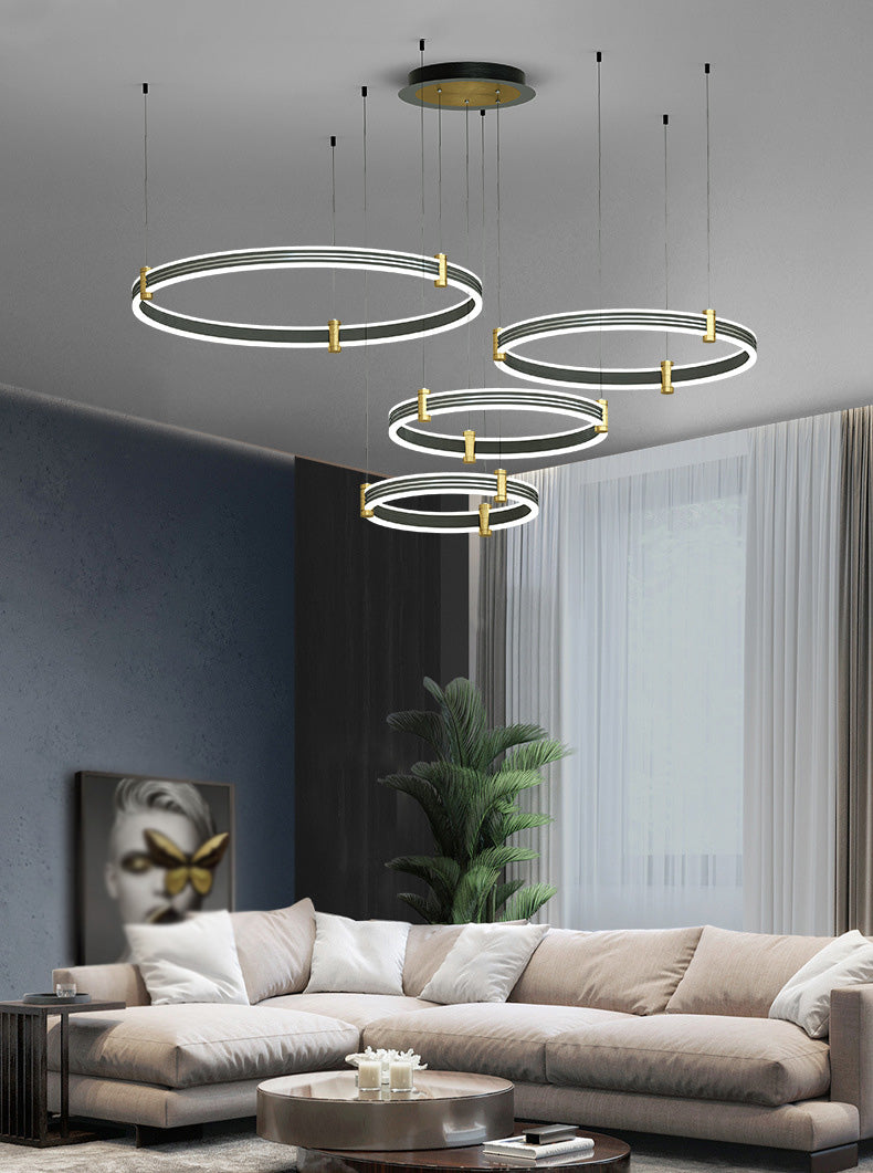 Multi-Tier Chandelier Light Fixture Modern Simplicity Acrylic Pendant Lighting for Restaurant