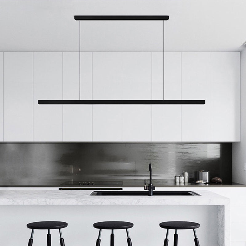 Linear Isola Lighting Acrilic Contemporary Simplicity Fishings a sospensione per il ristorante