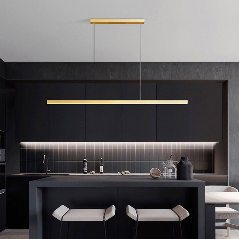 Linear Isola Lighting Acrilic Contemporary Simplicity Fishings a sospensione per il ristorante