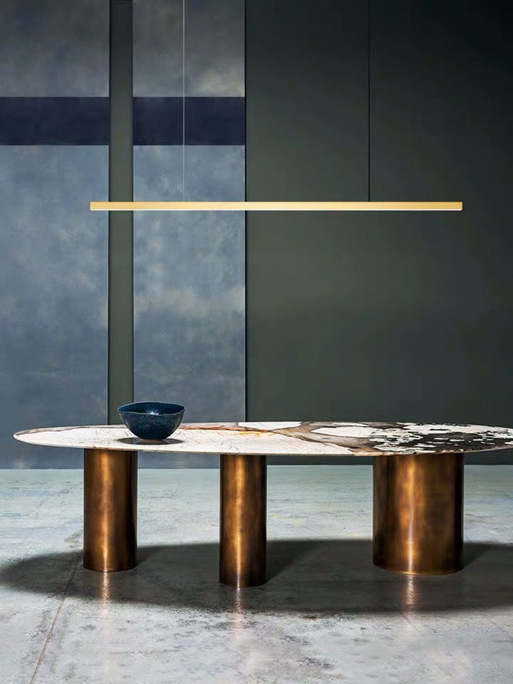 Linear Isola Lighting Acrilic Contemporary Simplicity Fishings a sospensione per il ristorante