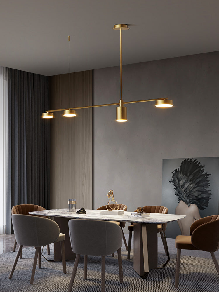 Drum Dinning Room Island Ceiling Light Metal LED Minimalist Island Pendant Light