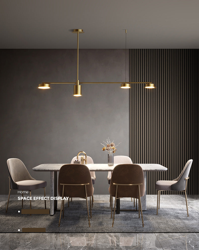 Drum Dinning Room Island Ceiling Light Metal LED Minimalist Island Pendant Light