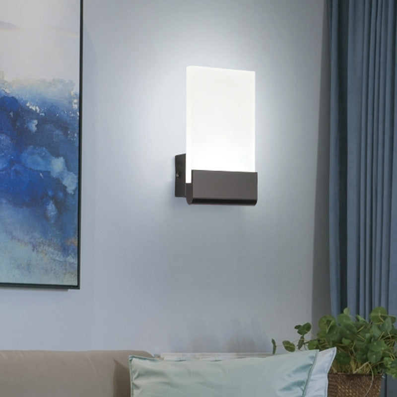 6W Black Lighting Fixtures Contemporary Light Fixture for Bedroom Living Room