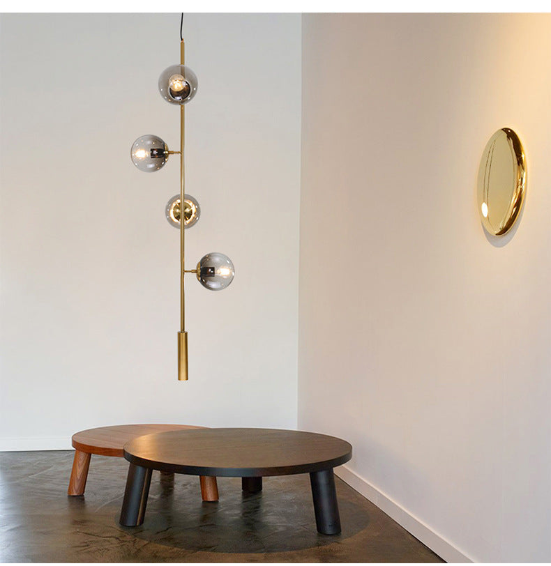 Bubble Isola Glass Isola Funzione a sospensione in stile oro in stile contemporaneo