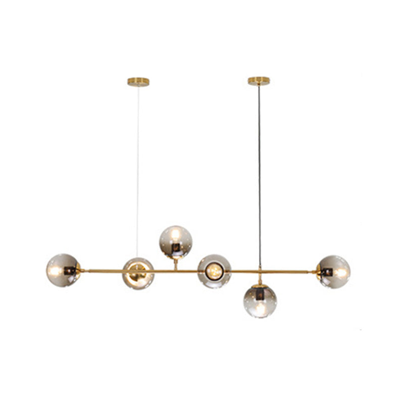 Bubble Isola Glass Isola Funzione a sospensione in stile oro in stile contemporaneo