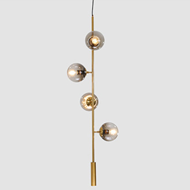 Bubble Isola Glass Isola Funzione a sospensione in stile oro in stile contemporaneo