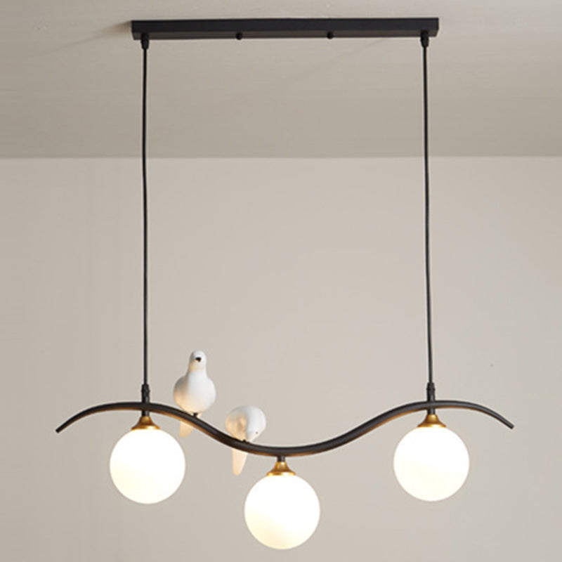 Glass Global Island Affermazione Light Minimalist Style Over Island Lighting for Pranzo Room