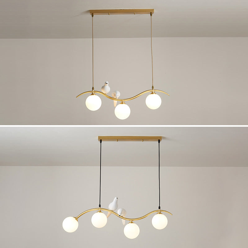 Glass Global Island Affermazione Light Minimalist Style Over Island Lighting for Pranzo Room