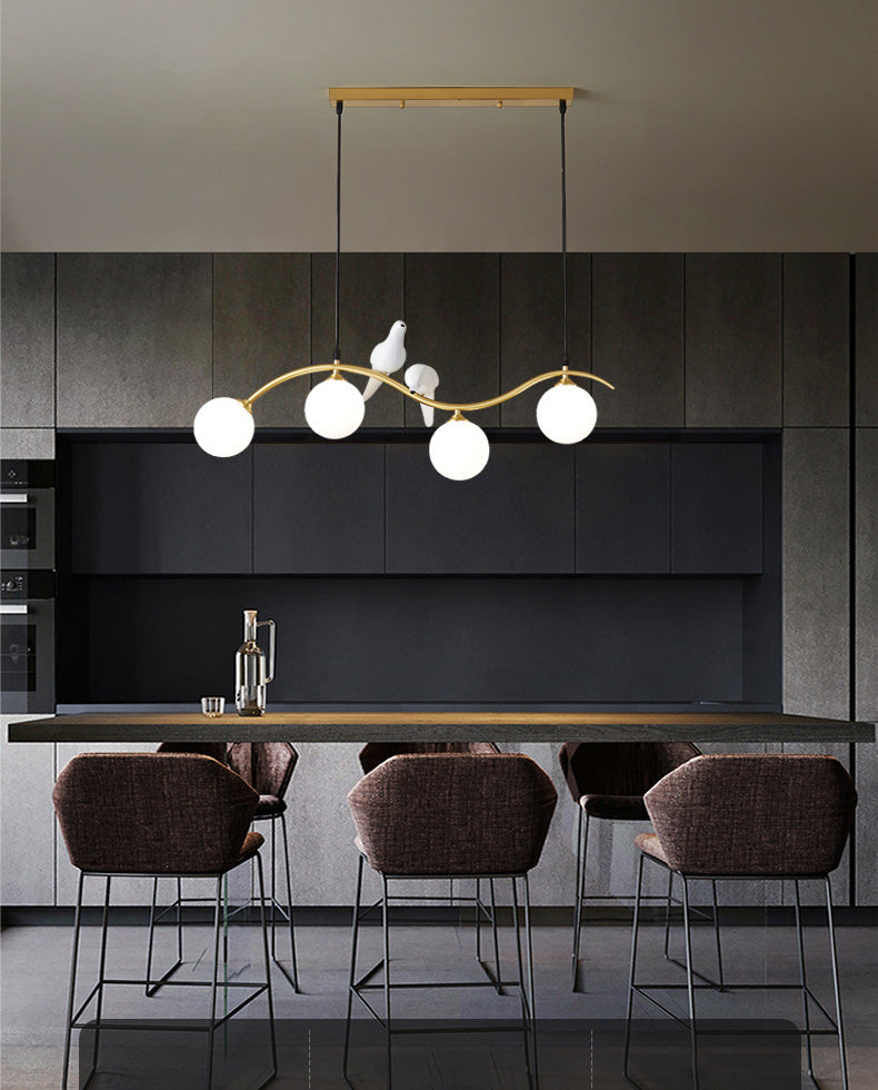 Glass Global Island Affermazione Light Minimalist Style Over Island Lighting for Pranzo Room