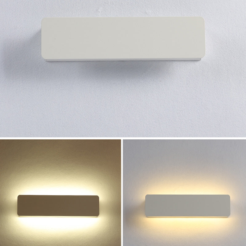 Lámpara de estilo moderno accesorios de iluminación blanca/negra con sombra acrílica para dormitorio