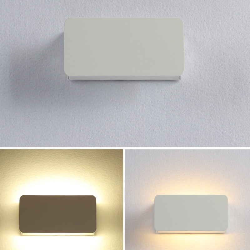 Modern Style Light Fixture White/Black Lighting Fixtures with Acrylic Shade for Bedroom