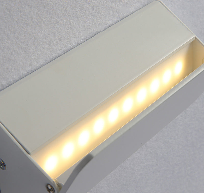 Lámpara de estilo moderno accesorios de iluminación blanca/negra con sombra acrílica para dormitorio