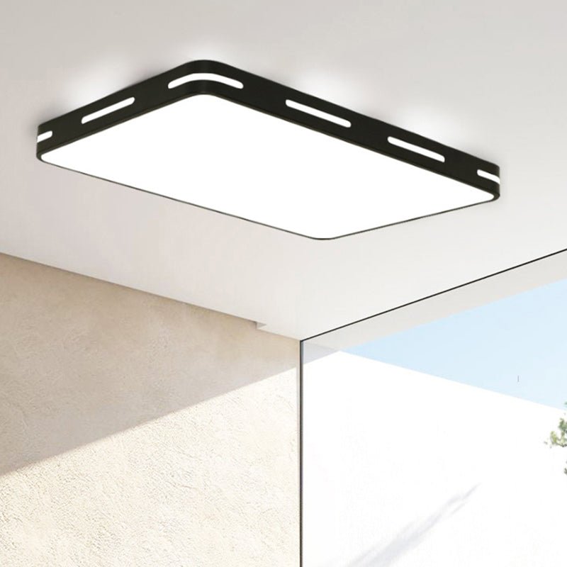 Modern Style 1-Light Flush Ceiling Light Fixtures Geometrical Metal Flush Mount Led Lights