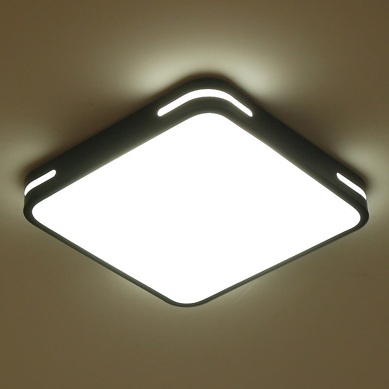 Modern Style 1-Light Flush Ceiling Light Fixtures Geometrical Metal Flush Mount Led Lights