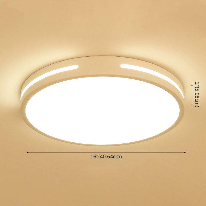 Modern Style 1-Light Flush Ceiling Light Fixtures Geometrical Metal Flush Mount Led Lights