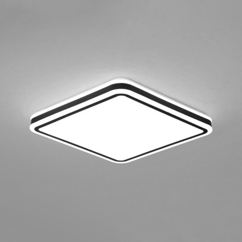 Geometrical 1-Light Flush Mount Ceiling Light Fixtures Metal Modern Style Flush Ceiling Lamp