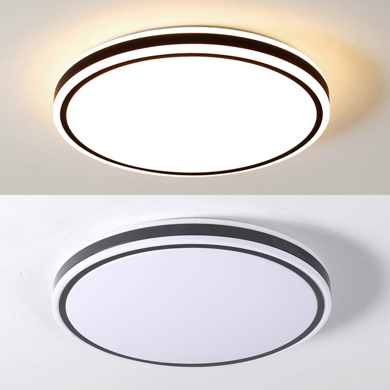 Geometrical 1-Light Flush Mount Ceiling Light Fixtures Metal Modern Style Flush Ceiling Lamp