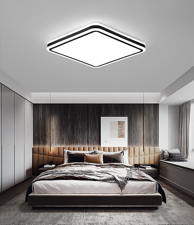 Geometrical 1-Light Flush Mount Ceiling Light Fixtures Metal Modern Style Flush Ceiling Lamp