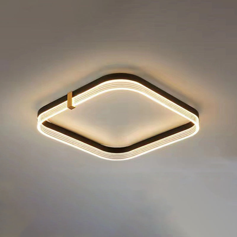 Moderne stijl acryl inbouw plafondarmatuur Geometrische 1-lichts gemonteerde led-verlichting
