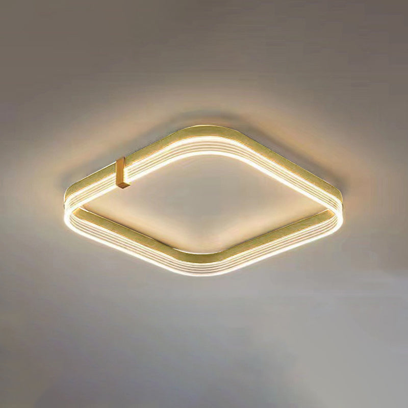 Moderne stijl acryl inbouw plafondarmatuur Geometrische 1-lichts gemonteerde led-verlichting