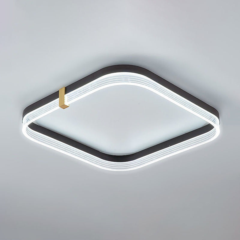 Moderne stijl acryl inbouw plafondarmatuur Geometrische 1-lichts gemonteerde led-verlichting
