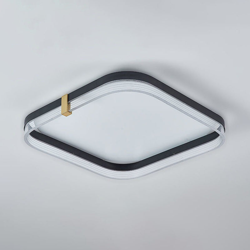 Moderne stijl acryl inbouw plafondarmatuur Geometrische 1-lichts gemonteerde led-verlichting