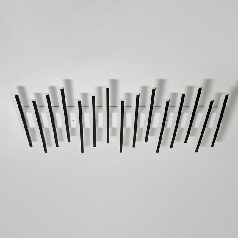 Modern Style Strips Flush Ceiling Light Multi Lights Metal Flush Mount Ceiling Light Fixture