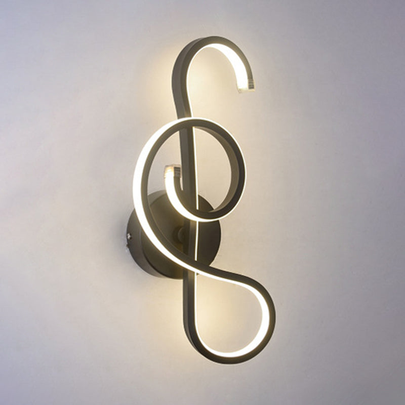 Moderno minimalista a parete LED Light Light Alluminio Sconcetto parete lineare con tonalità di plastica