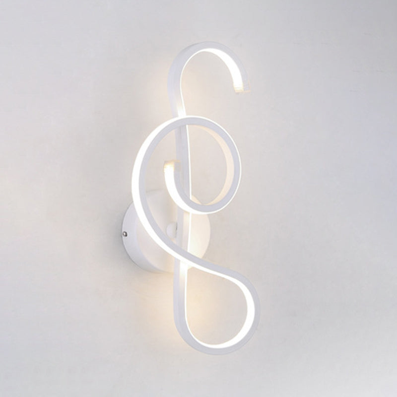 Moderno minimalista a parete LED Light Light Alluminio Sconcetto parete lineare con tonalità di plastica